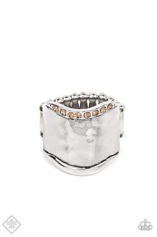 Brilliantly Bordered - Brown - Paparazzi Ring Image