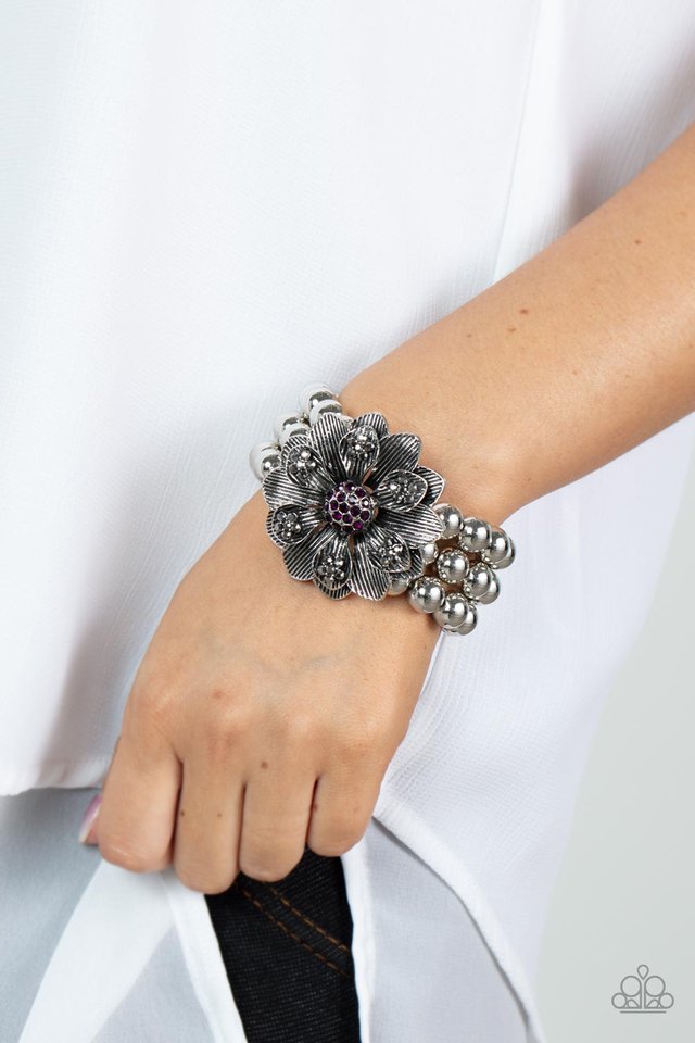 Botanical Bravado - Purple - Paparazzi Bracelet Image