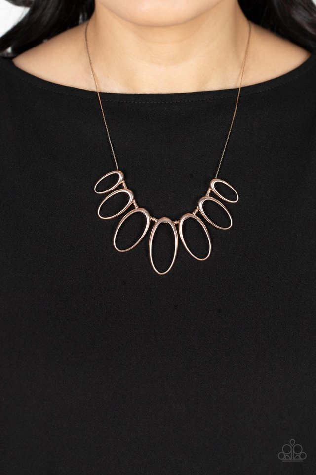 The MANE Ingredient - Rose Gold - Paparazzi Necklace Image