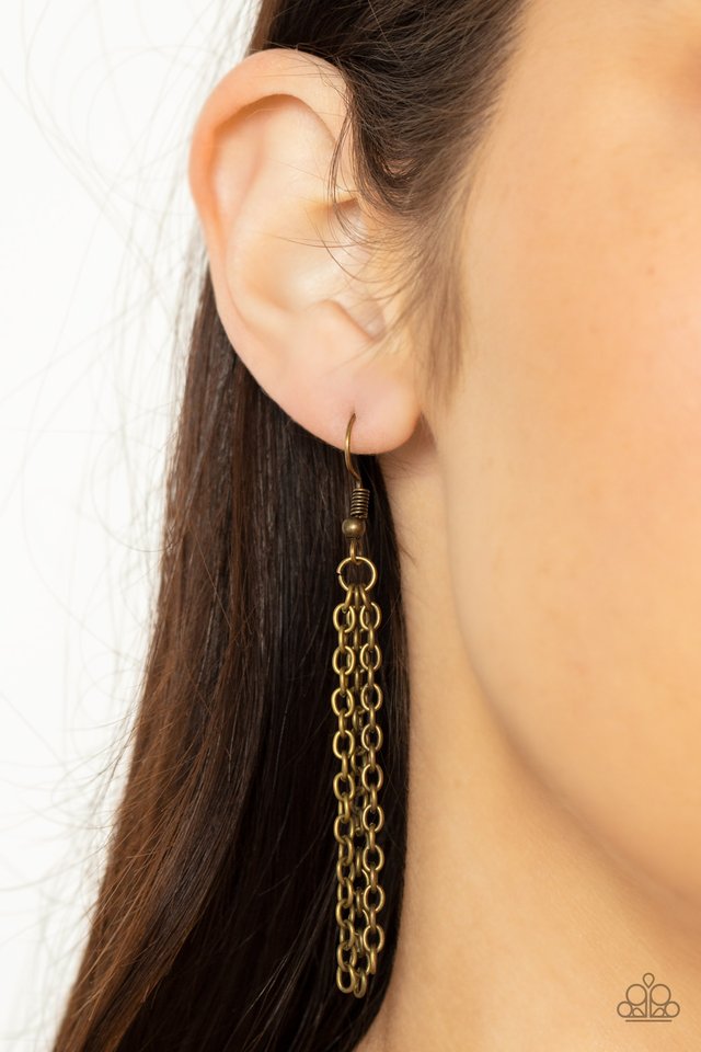 Prairie Passion - Brass - Paparazzi Necklace Image