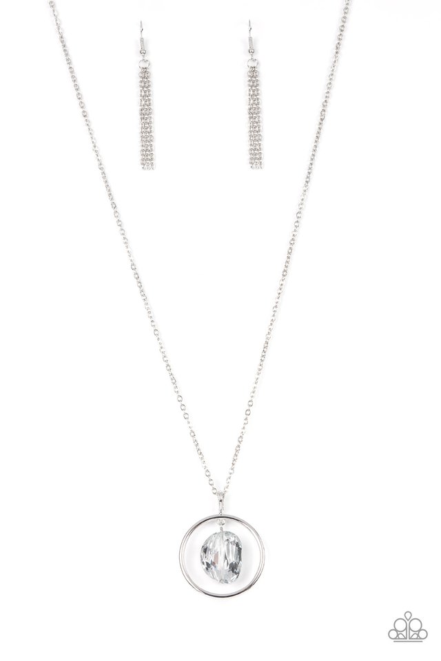 Hands-Down Dazzling - Silver - Paparazzi Necklace Image