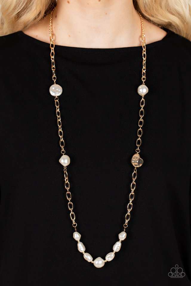 Pardon My FABULOUS - Gold - Paparazzi Necklace Image