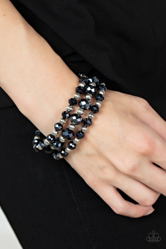 ​Eiffel Tower Tryst - Blue - Paparazzi Bracelet Image
