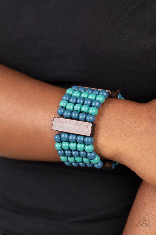 ​Island Soul - Blue - Paparazzi Bracelet Image
