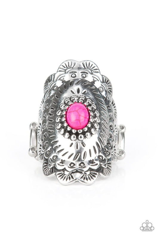 Sagebrush Sea - Pink - Paparazzi Ring Image