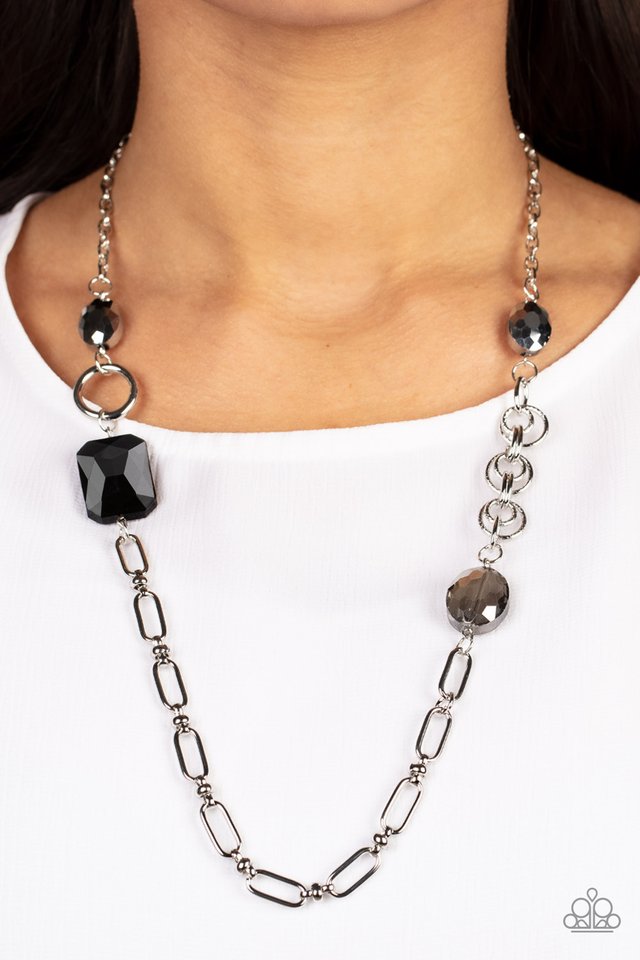 Famous and Fabulous - Black - Paparazzi Necklace Image