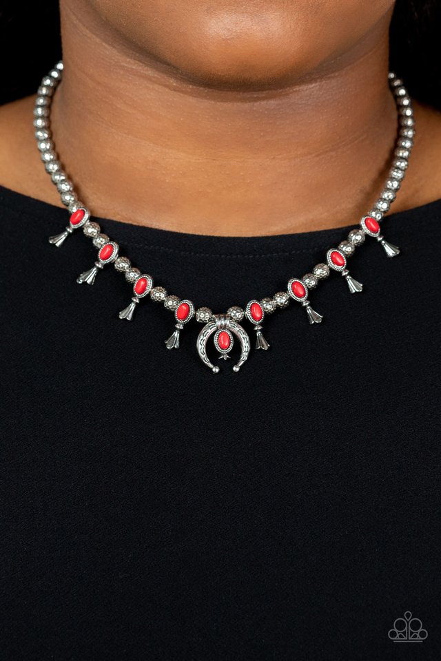 ​Luck Of The West - Red - Paparazzi Necklace Image