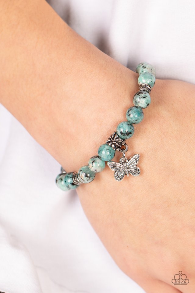 Butterfly Nirvana - Blue - Paparazzi Bracelet Image