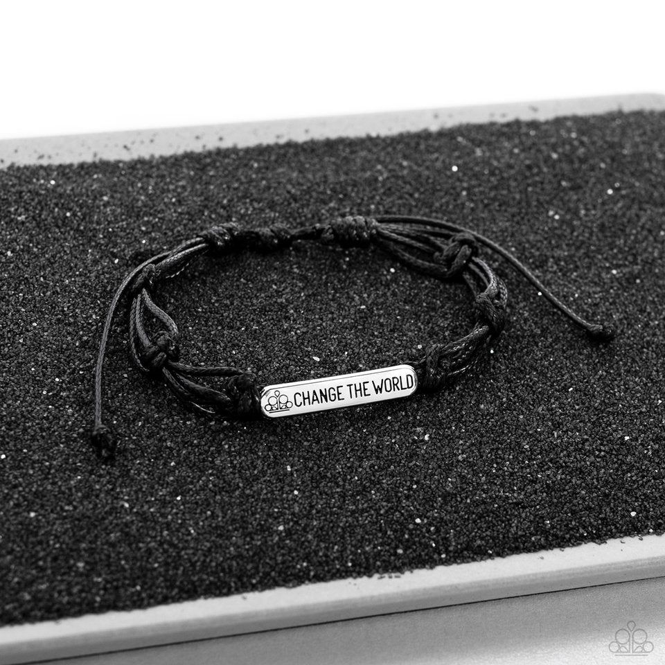 World Changing - Black - Paparazzi Bracelet Image