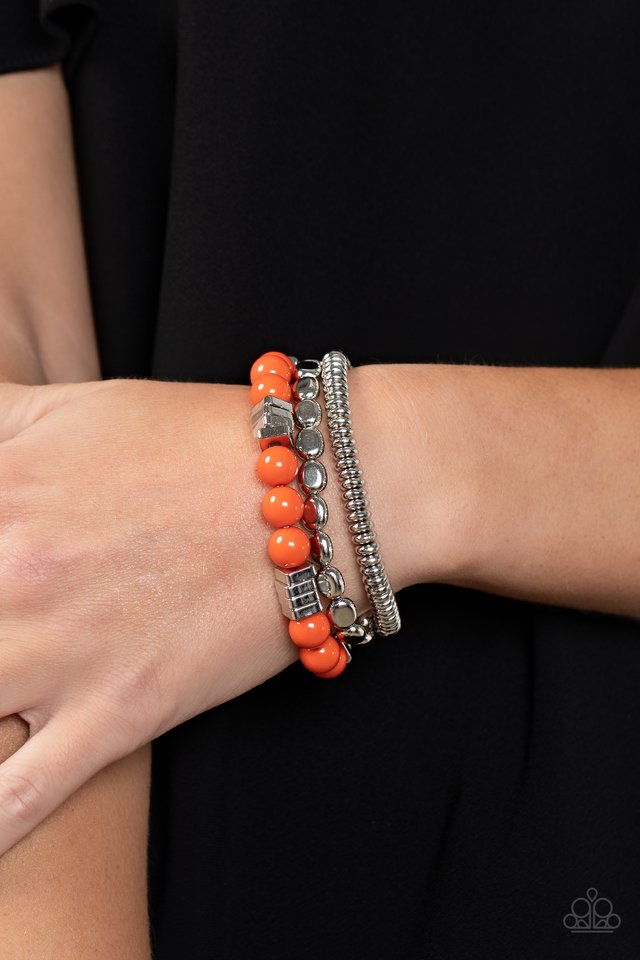 Tour de Tourist - Orange - Paparazzi Bracelet Image