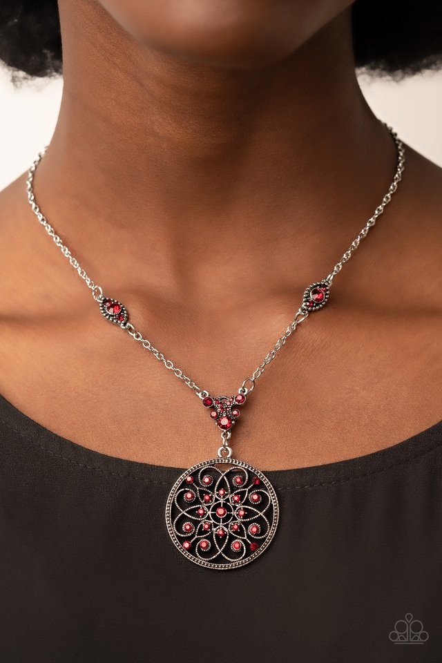 TIMELESS Traveler - Red - Paparazzi Necklace Image
