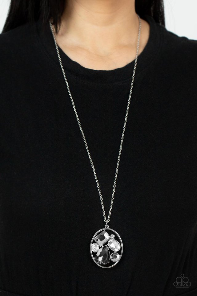 Scandalously Scattered - Silver - Paparazzi Necklace Image