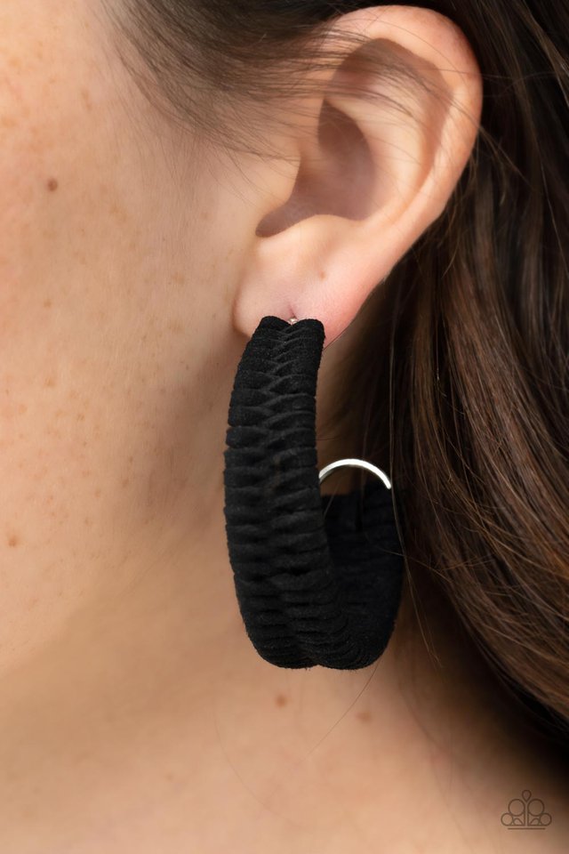 Rural Guru - Black - Paparazzi Earring Image