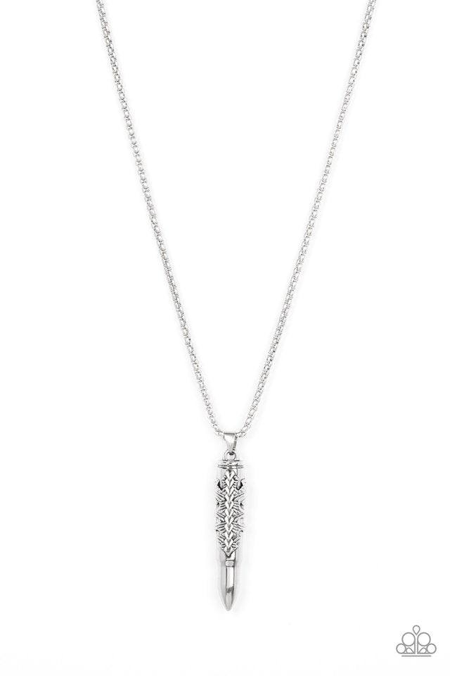Mysterious Marksman - Silver - Paparazzi Necklace Image