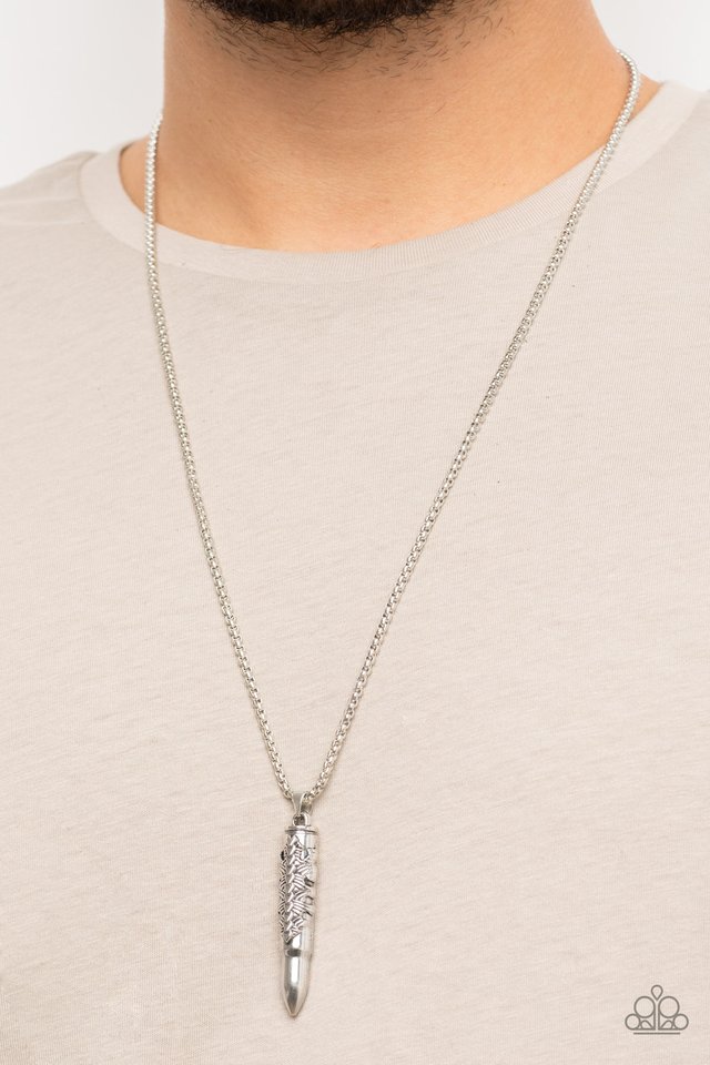 Mysterious Marksman - Silver - Paparazzi Necklace Image