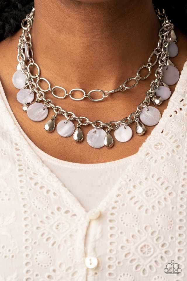 Beachfront Fabulous - Silver - Paparazzi Necklace Image