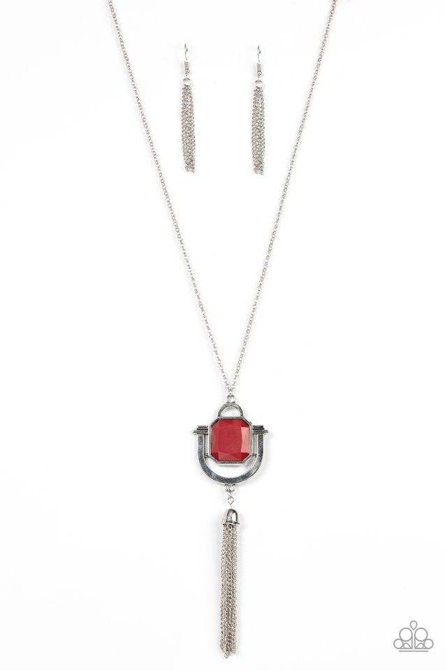 Funky Fringe - Red - Paparazzi Necklace Image