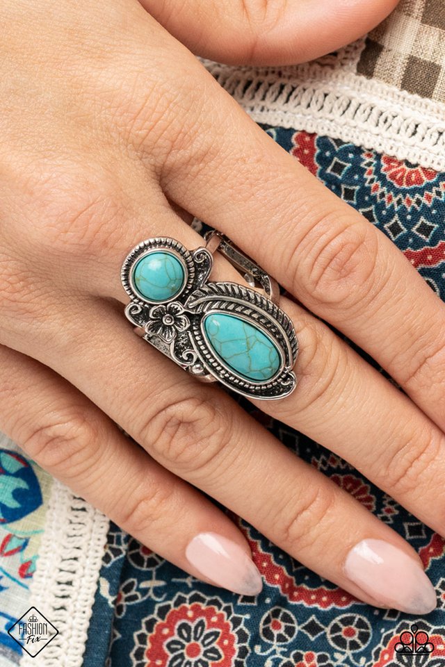 Southern Nirvana - Blue - Paparazzi Ring Image
