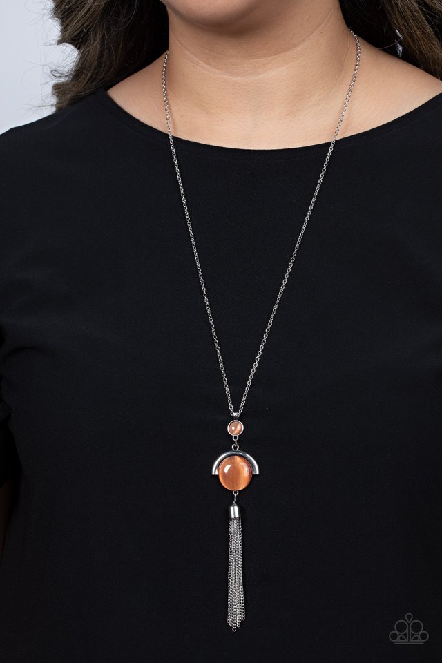 Lavishly Lucid - Orange - Paparazzi Necklace Image
