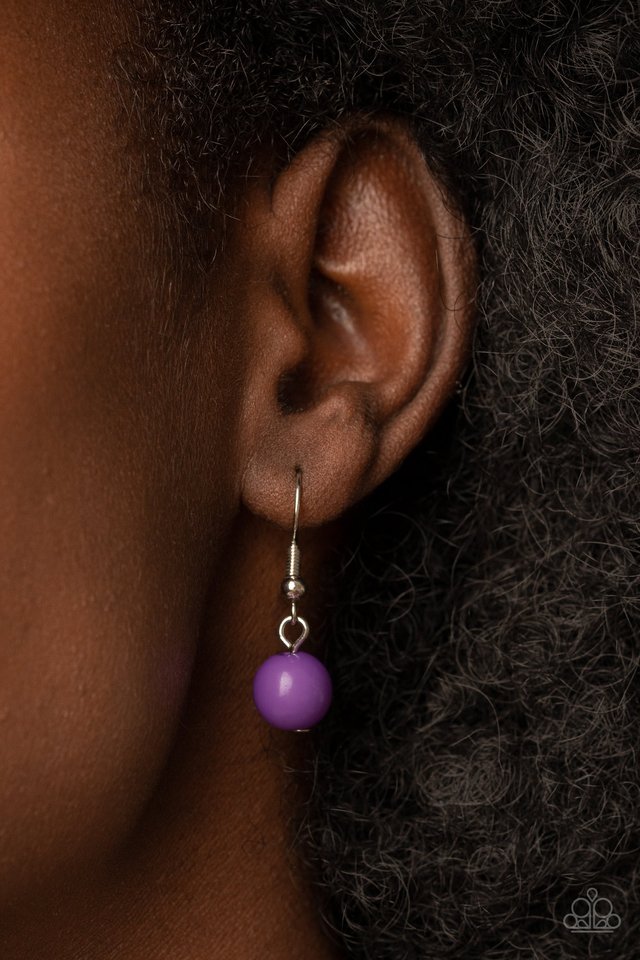 Bauble Bonanza - Purple - Paparazzi Necklace Image