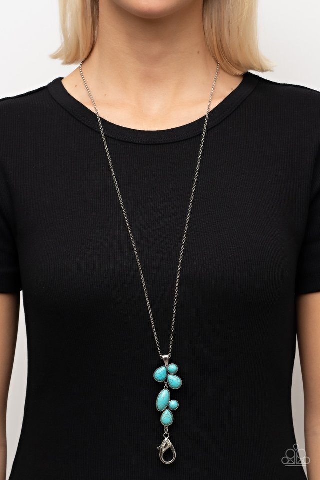 Wild Bunch Flair - Blue - Paparazzi Necklace Image