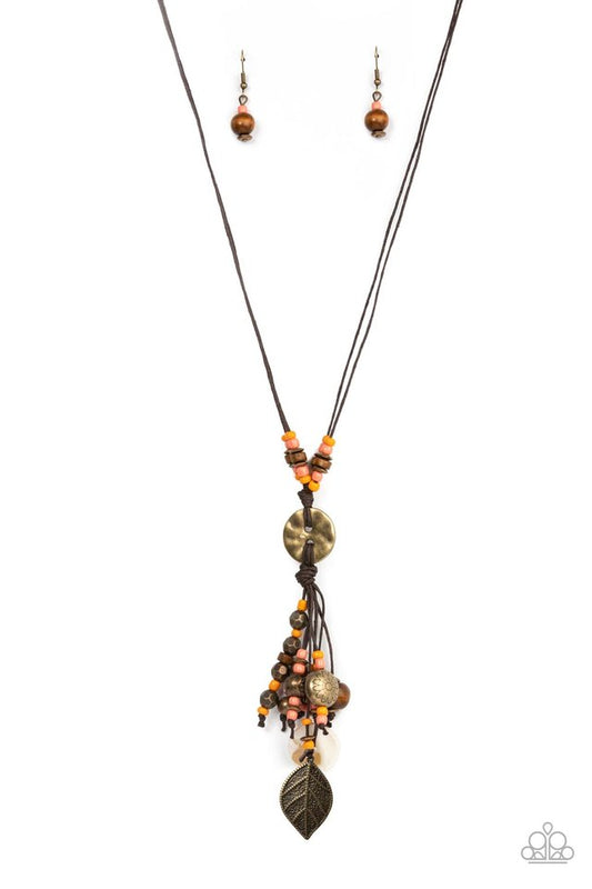 Knotted Keepsake - Orange - Paparazzi Necklace Image