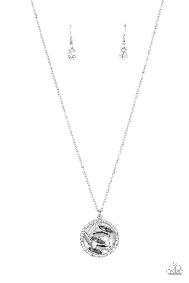 Head-Spinning Sparkle - Silver - Paparazzi Necklace Image