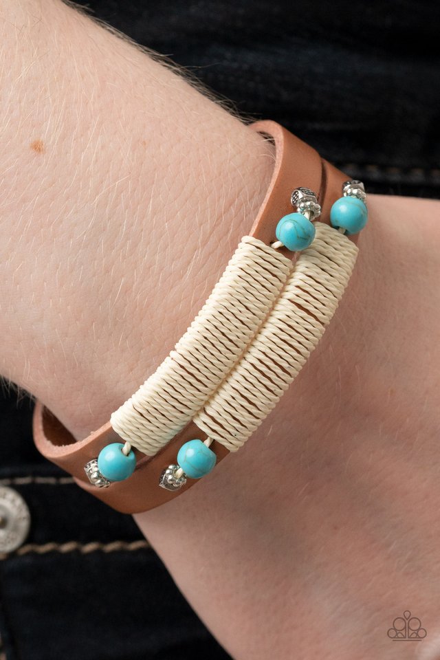 And ZEN Some - Blue - Paparazzi Bracelet Image