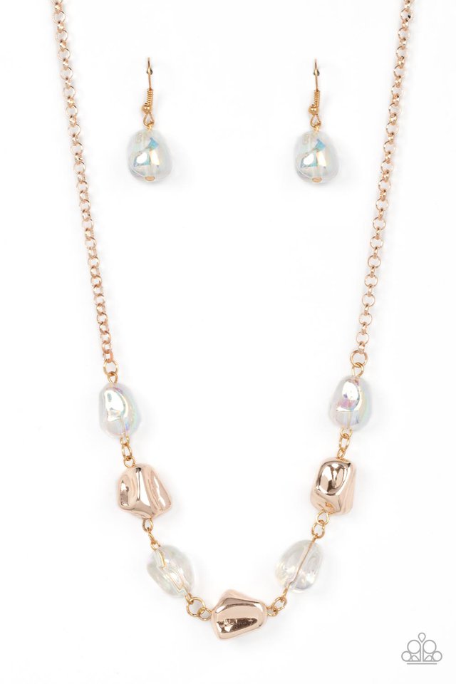 Inspirational Iridescence - Rose Gold - Paparazzi Necklace Image