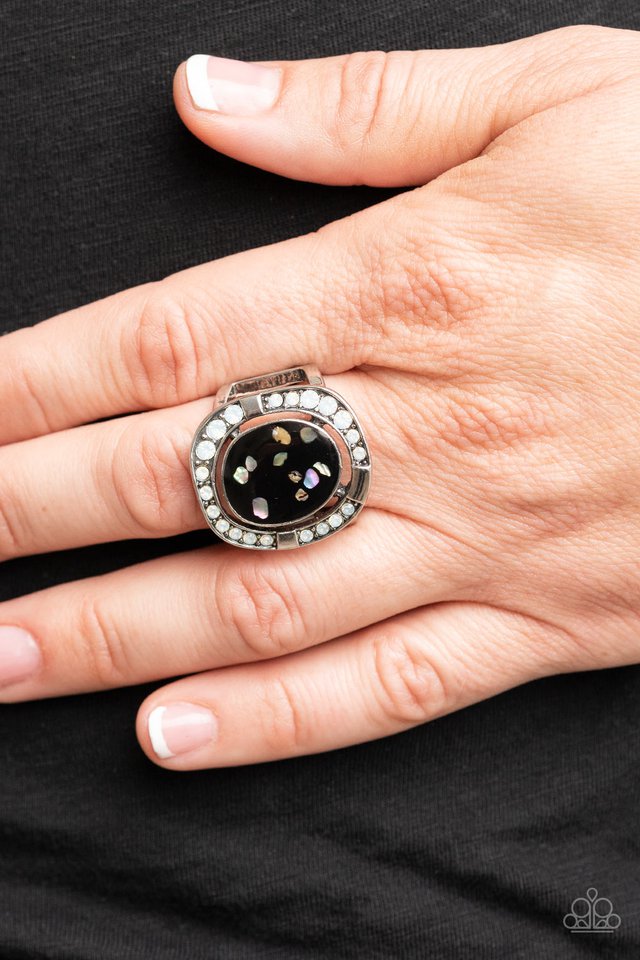 Beach Bijou - Black - Paparazzi Ring Image