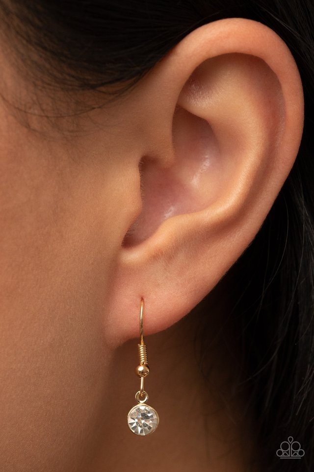 Heartbreakingly Blingy - Gold - Paparazzi Necklace Image