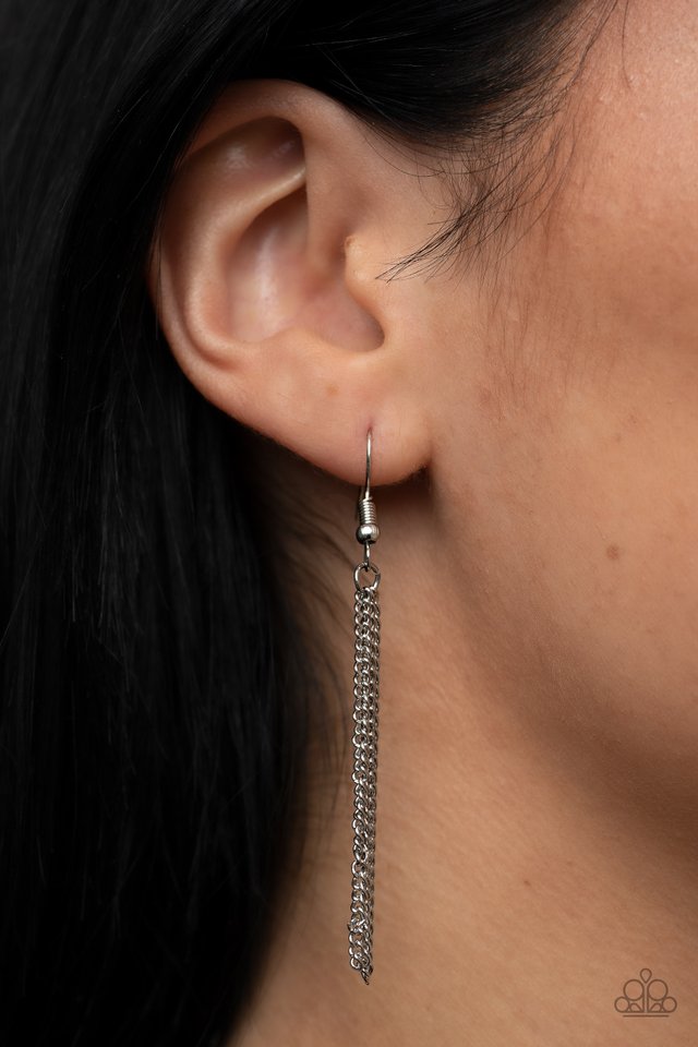 Cool, PALM, and Collected - Silver - Paparazzi Necklace Image