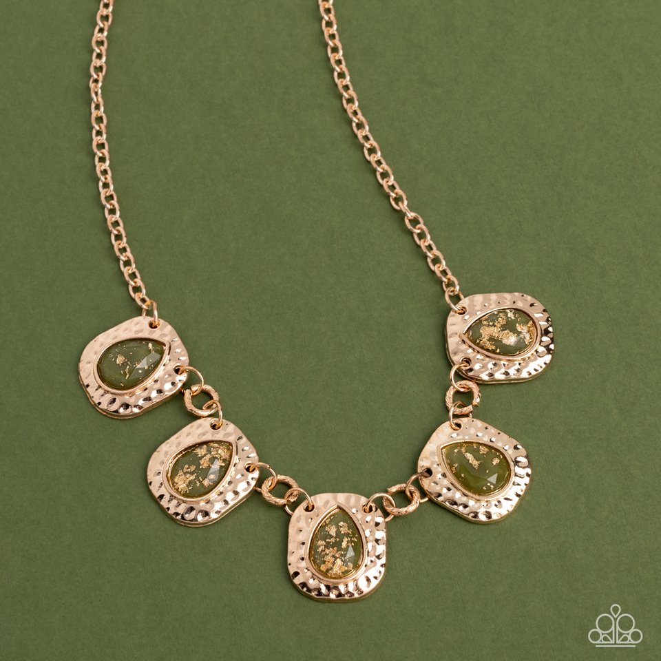 Mayan Masterpiece - Green - Paparazzi Necklace Image