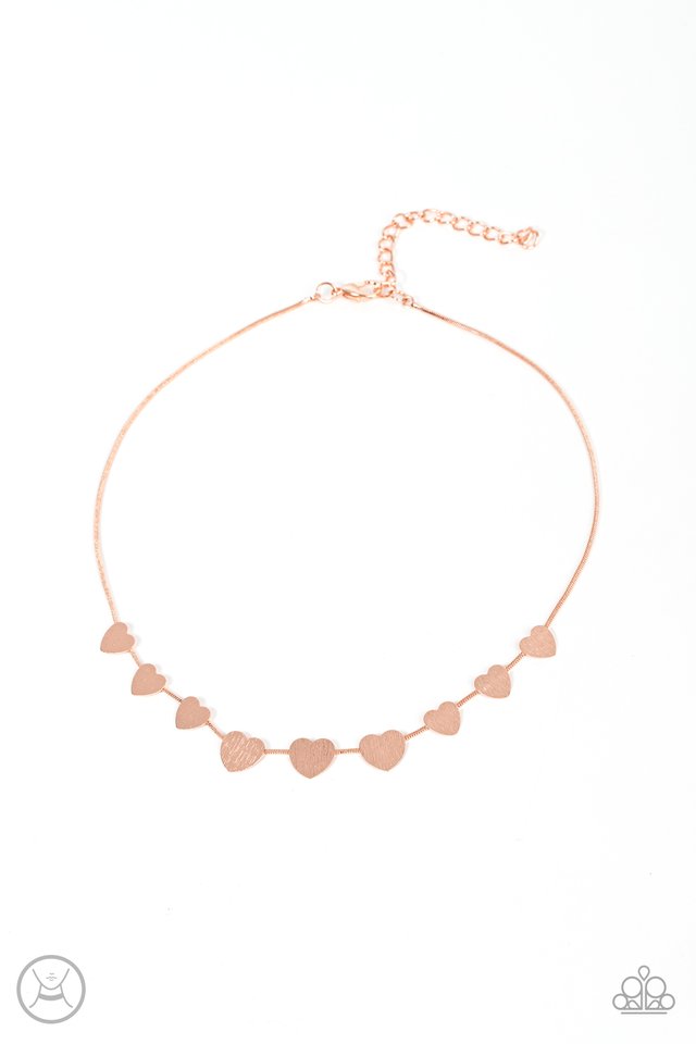 Dainty Desire - Copper - Paparazzi Necklace Image