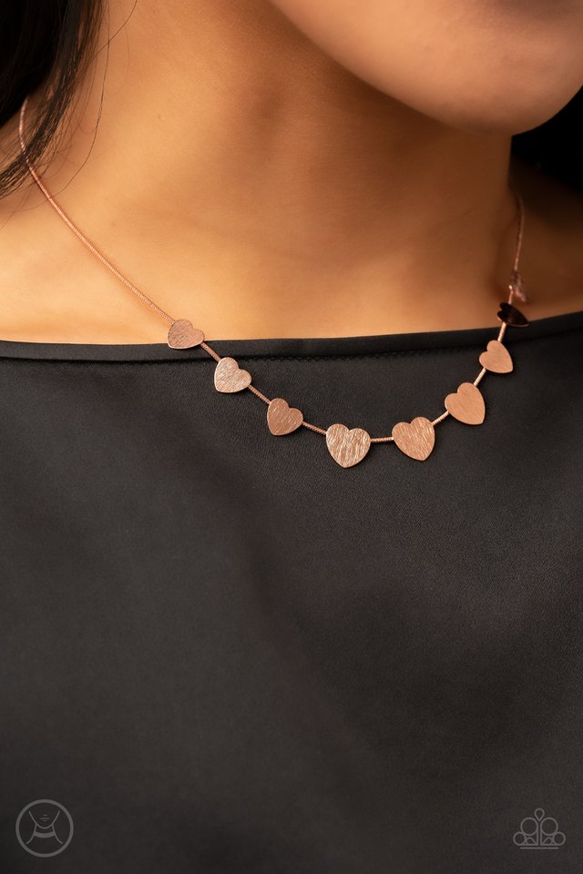 Dainty Desire - Copper - Paparazzi Necklace Image