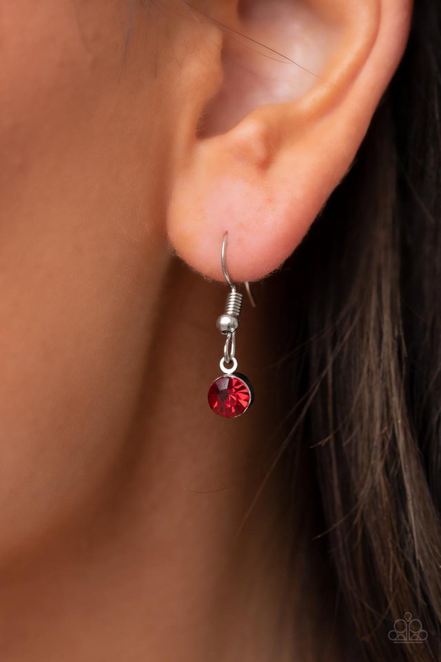 Taken with Twinkle - Red - Paparazzi Necklace Image
