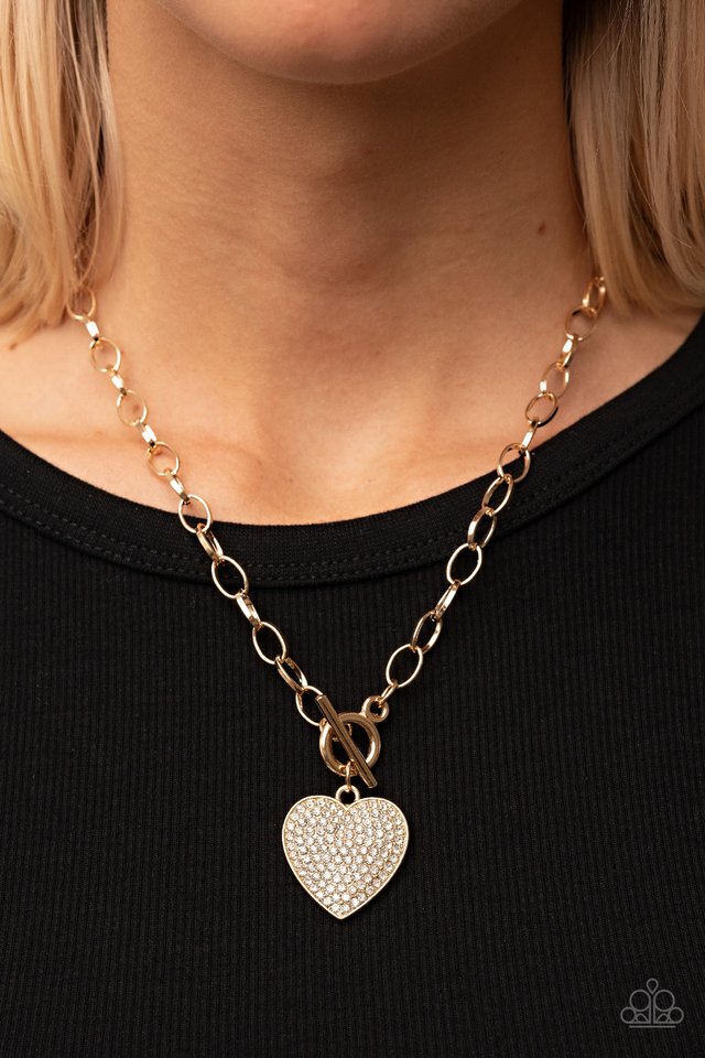 If You LUST - Gold - Paparazzi Necklace Image