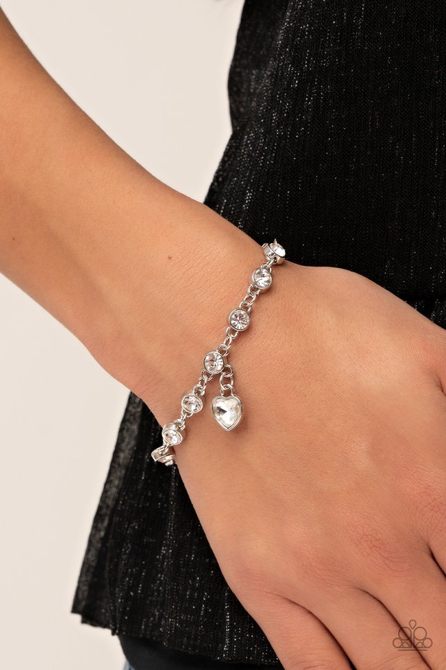 Truly Lovely - White - Paparazzi Bracelet Image