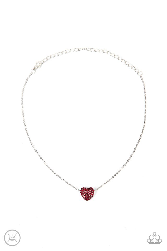 Twitterpated Twinkle - Red - Paparazzi Necklace Image