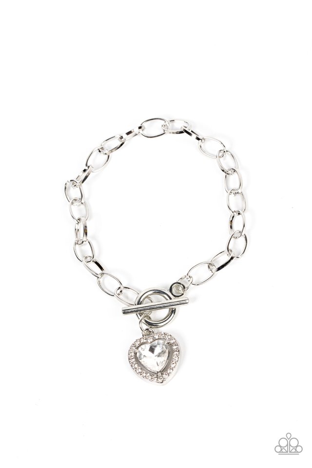 Till DAZZLE Do Us Part - White - Paparazzi Bracelet Image