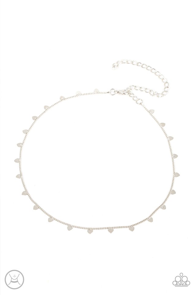 Cupids Cutest Valentine - Silver - Paparazzi Necklace Image