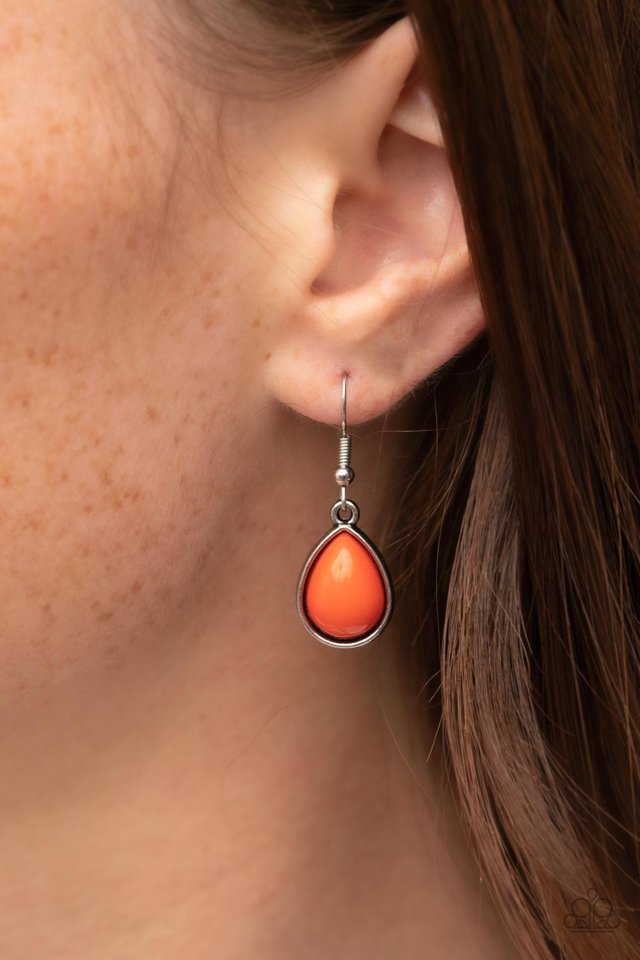 Mediterranean Mystery - Orange - Paparazzi Necklace Image