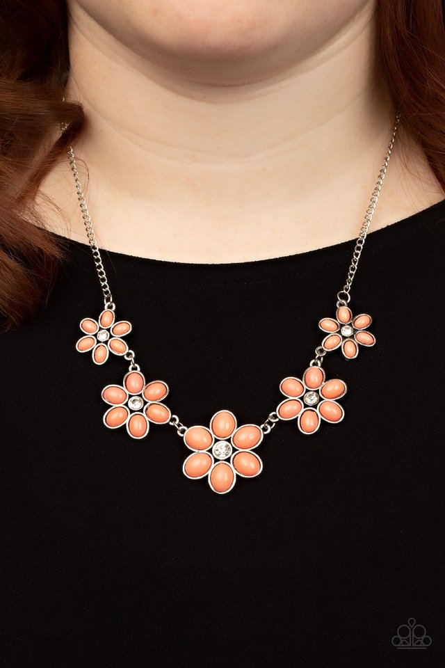 Prairie Party - Orange - Paparazzi Necklace Image