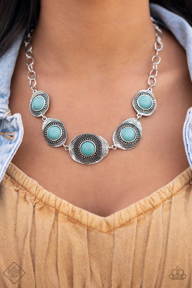 Homestead Harmony - Blue - Paparazzi Necklace Image