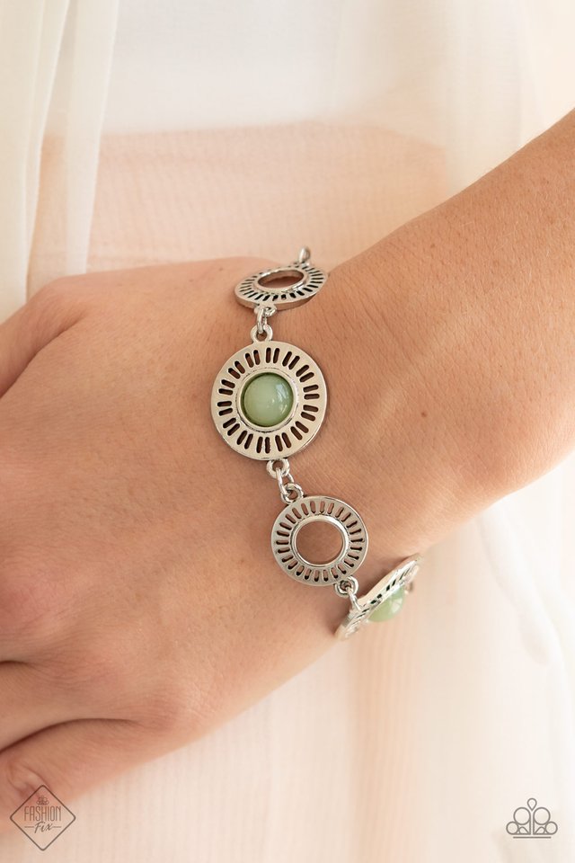 Coastal Charmer - Green - Paparazzi Bracelet Image