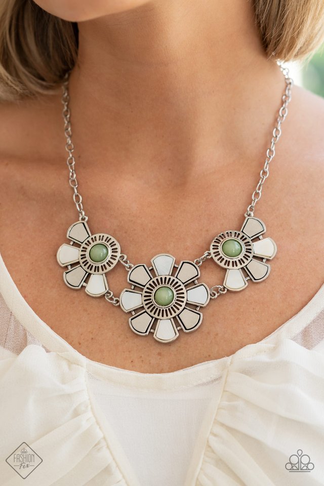 Aquatic Garden - Green - Paparazzi Necklace Image