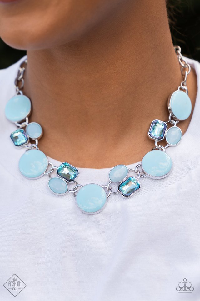 Dreaming in MULTICOLOR - Blue - Paparazzi Necklace Image