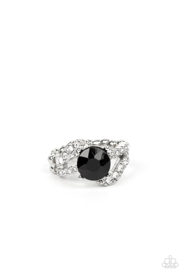 Blockbuster Boom - Black - Paparazzi Ring Image