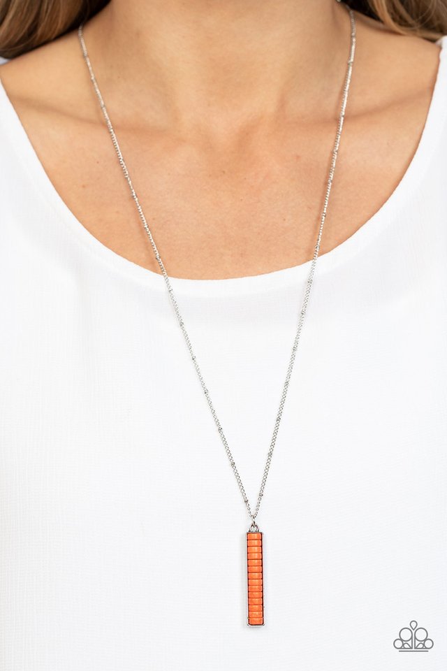 Rural Regeneration - Orange - Paparazzi Necklace Image