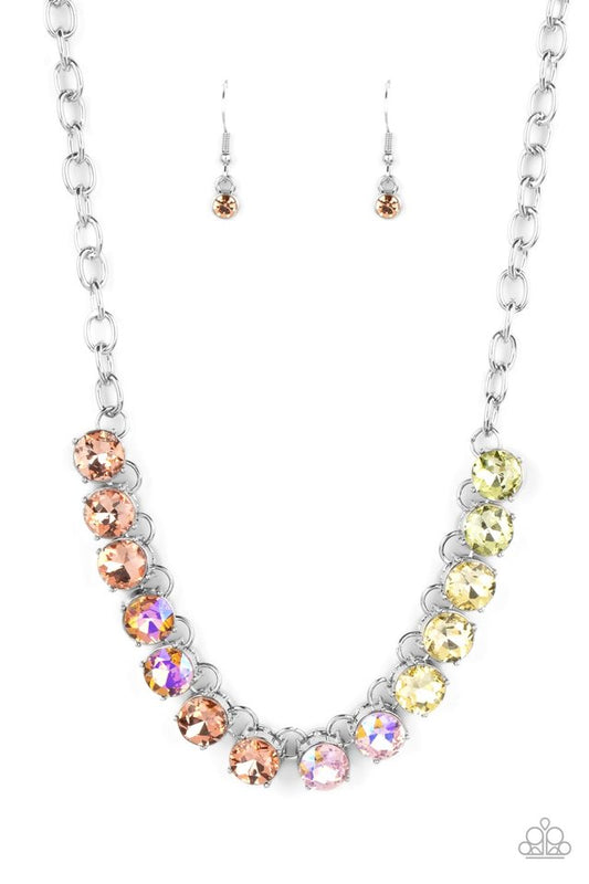 Rainbow Resplendence - Orange - Paparazzi Necklace Image